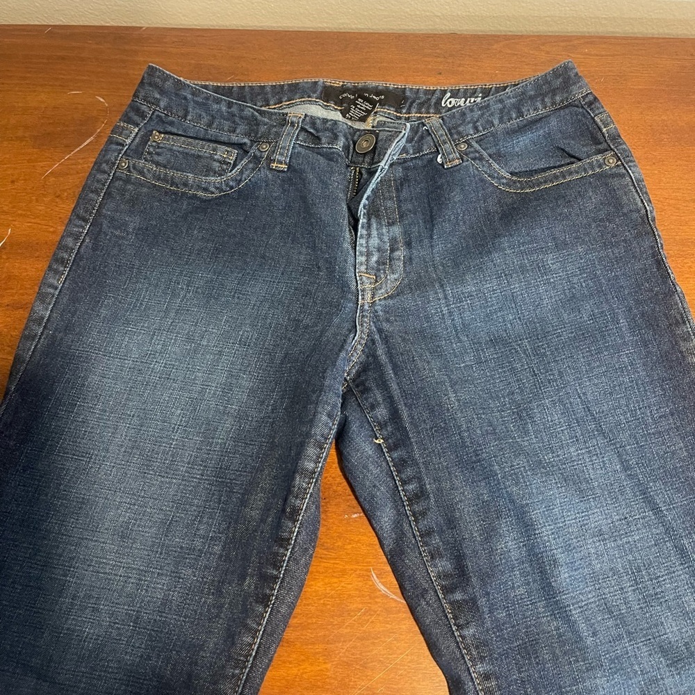 Vintage Upcycle Calvin Klein jeans plaid, low rise flare, wide leg jeans,30 - Picture 5 of 10